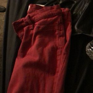 Red jeans